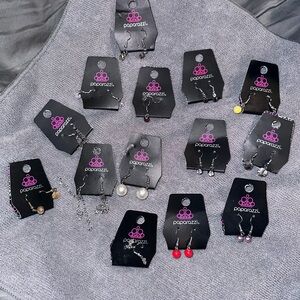14 pairs of Paparazzi Earrings